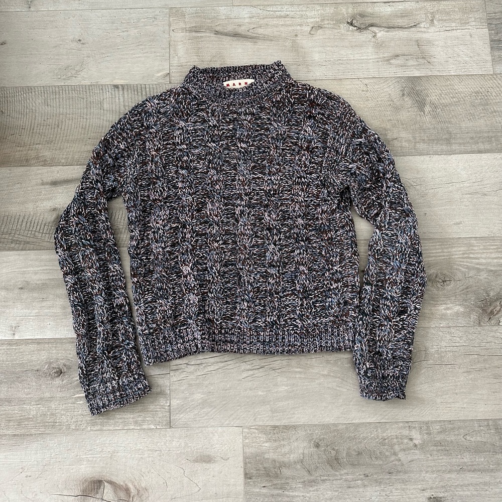 Marni Chenille Cable Knit Sweater